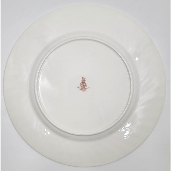Royal Doulton England Arcadia H4802 Dinner Plates Brown Backstamp Set of 4 - Picture 6 of 7